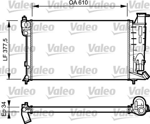 Valeo 730983 - Radiators, Motora dzesēšanas sistēma autodraugiem.lv