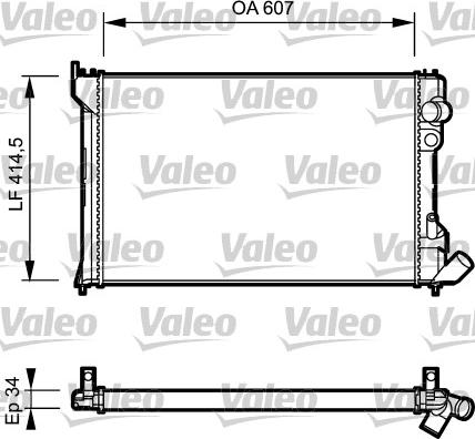 Valeo 730982 - Radiators, Motora dzesēšanas sistēma autodraugiem.lv