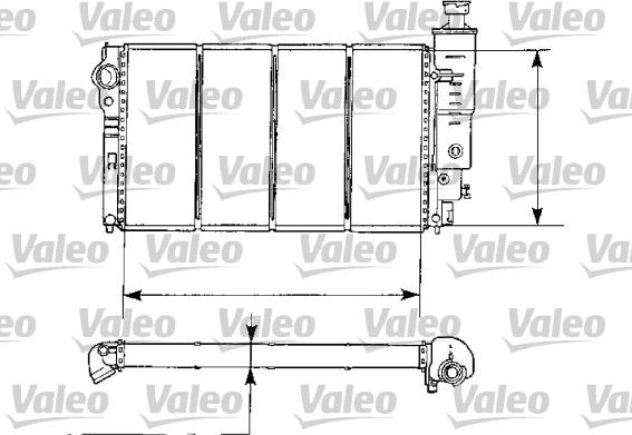 Valeo 730974 - Radiators, Motora dzesēšanas sistēma autodraugiem.lv