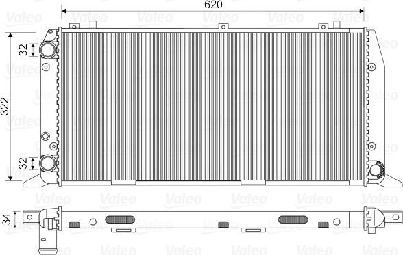 Valeo 730972 - Radiators, Motora dzesēšanas sistēma autodraugiem.lv