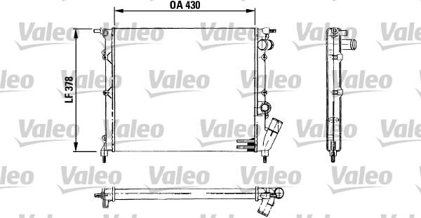 Valeo 730499 - Radiators, Motora dzesēšanas sistēma autodraugiem.lv