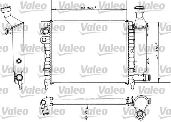 Valeo 730498 - Radiators, Motora dzesēšanas sistēma autodraugiem.lv