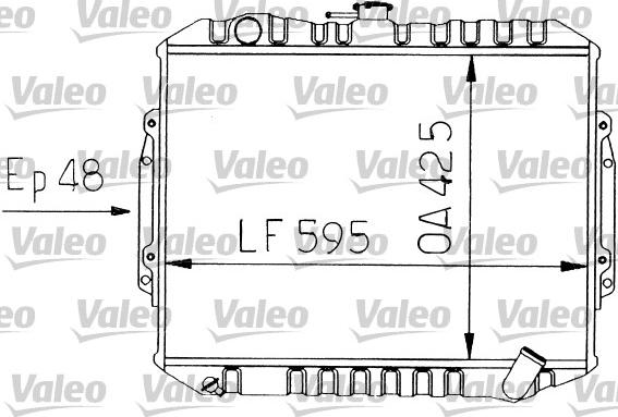 Valeo 730454 - Radiators, Motora dzesēšanas sistēma autodraugiem.lv