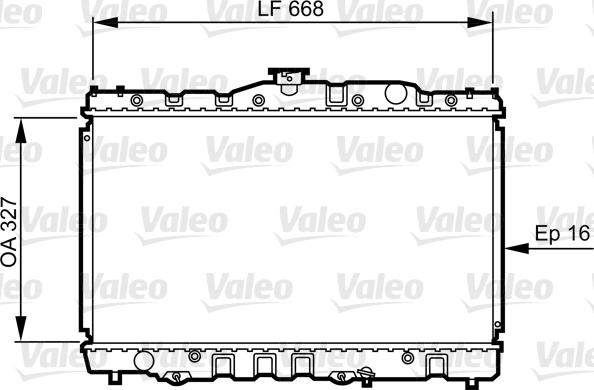 Valeo 730469 - Radiators, Motora dzesēšanas sistēma autodraugiem.lv