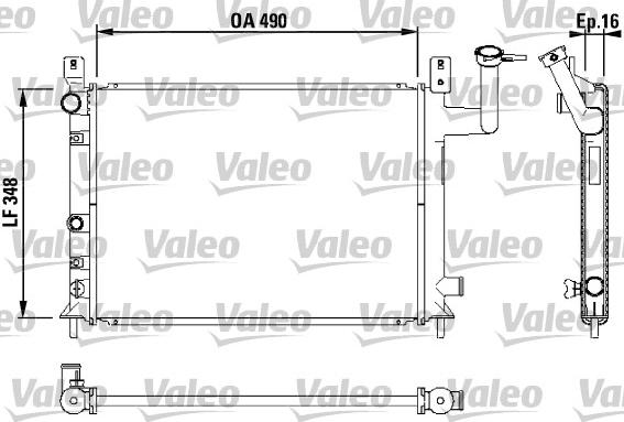 Valeo 730404 - Radiators, Motora dzesēšanas sistēma autodraugiem.lv