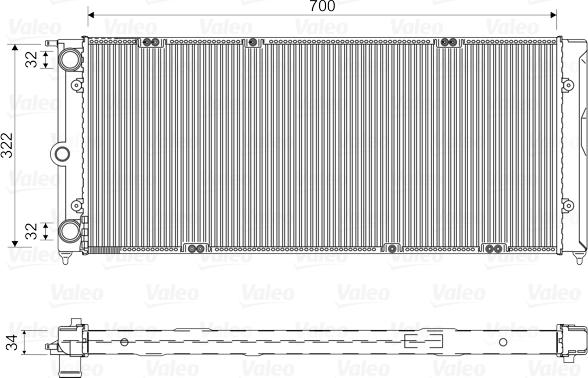 Valeo 730485 - Radiators, Motora dzesēšanas sistēma autodraugiem.lv