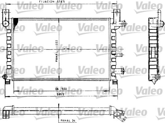 Valeo 730483 - Radiators, Motora dzesēšanas sistēma autodraugiem.lv