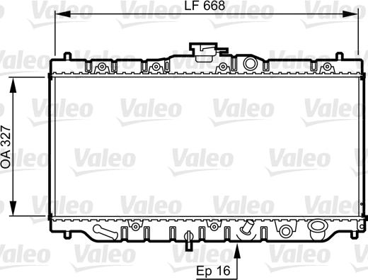 Valeo 730424 - Radiators, Motora dzesēšanas sistēma autodraugiem.lv