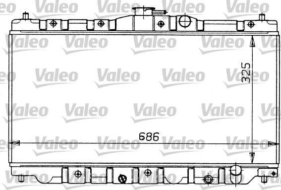 Valeo 730425 - Radiators, Motora dzesēšanas sistēma autodraugiem.lv