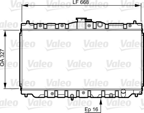 Valeo 730423 - Radiators, Motora dzesēšanas sistēma autodraugiem.lv