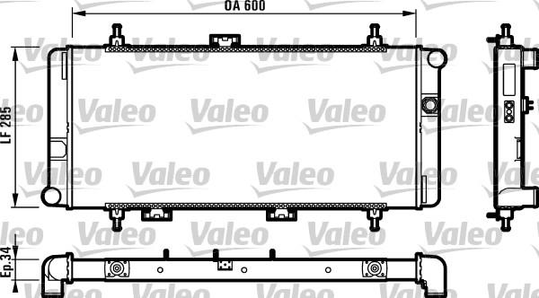 Valeo 730595 - Radiators, Motora dzesēšanas sistēma autodraugiem.lv