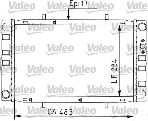 Valeo 730593 - Radiators, Motora dzesēšanas sistēma autodraugiem.lv