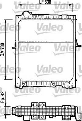 Valeo 730543 - Radiators, Motora dzesēšanas sistēma autodraugiem.lv