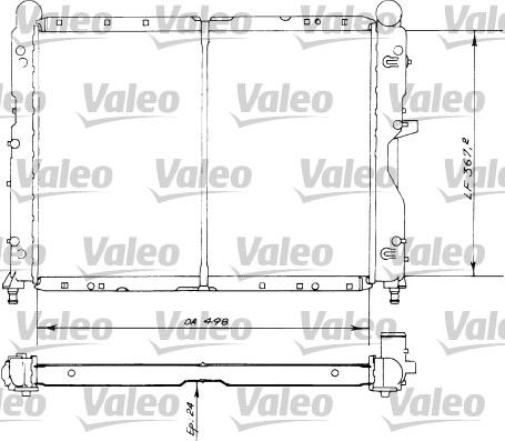 Valeo 730516 - Radiators, Motora dzesēšanas sistēma autodraugiem.lv