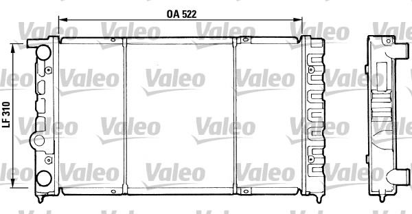 Valeo 730513 - Radiators, Motora dzesēšanas sistēma autodraugiem.lv