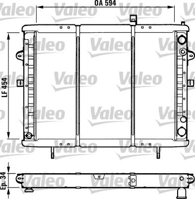 Valeo 730668 - Radiators, Motora dzesēšanas sistēma autodraugiem.lv