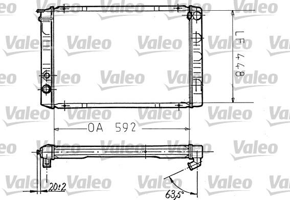 Valeo 730093 - Radiators, Motora dzesēšanas sistēma autodraugiem.lv