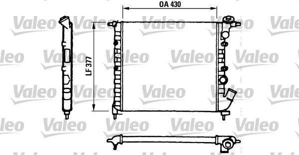 Valeo 730055 - Radiators, Motora dzesēšanas sistēma autodraugiem.lv