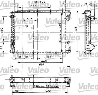 Valeo 730057 - Radiators, Motora dzesēšanas sistēma autodraugiem.lv