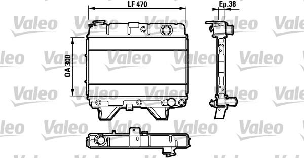 Valeo 730063 - Radiators, Motora dzesēšanas sistēma autodraugiem.lv