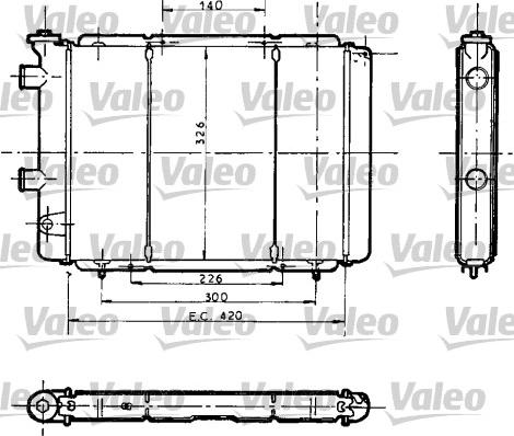 Valeo 730012 - Radiators, Motora dzesēšanas sistēma autodraugiem.lv