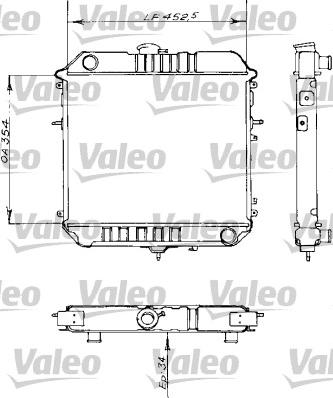 Valeo 730155 - Radiators, Motora dzesēšanas sistēma autodraugiem.lv