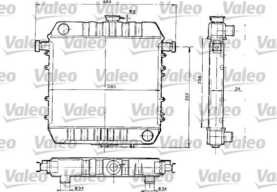 Valeo 730152 - Radiators, Motora dzesēšanas sistēma autodraugiem.lv