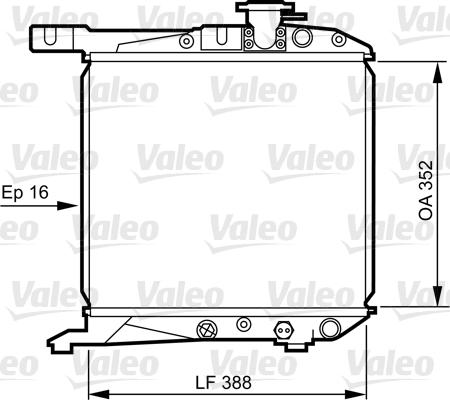 Valeo 730168 - Radiators, Motora dzesēšanas sistēma autodraugiem.lv