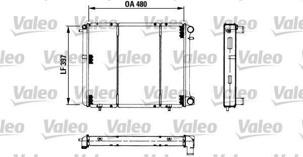 Valeo 730180 - Radiators, Motora dzesēšanas sistēma autodraugiem.lv