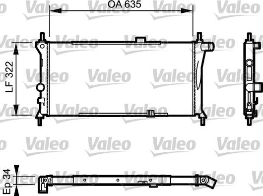 Valeo 730125 - Radiators, Motora dzesēšanas sistēma autodraugiem.lv