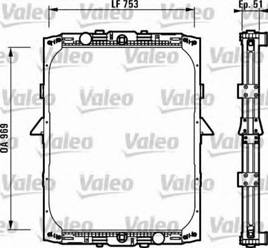 Valeo 730899 - Radiators, Motora dzesēšanas sistēma autodraugiem.lv