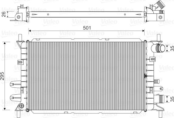 Valeo 730859 - Radiators, Motora dzesēšanas sistēma autodraugiem.lv