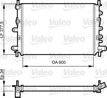 Valeo 730856 - Radiators, Motora dzesēšanas sistēma autodraugiem.lv