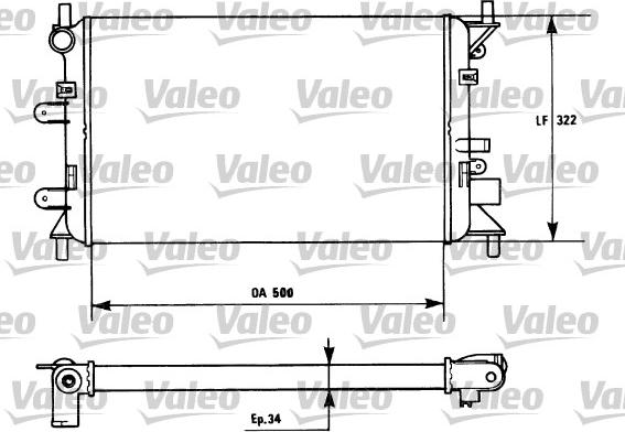 Valeo 730857 - Radiators, Motora dzesēšanas sistēma autodraugiem.lv