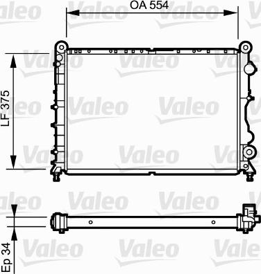 Valeo 730838 - Radiators, Motora dzesēšanas sistēma autodraugiem.lv