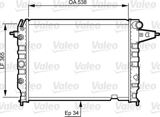 Valeo 730396 - Radiators, Motora dzesēšanas sistēma autodraugiem.lv