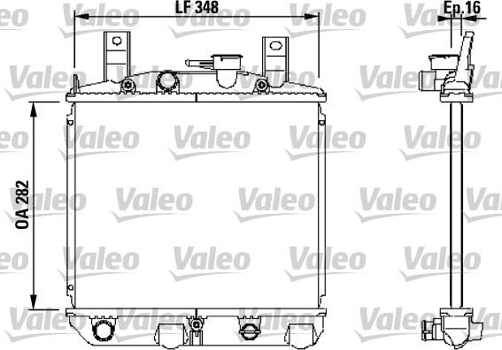 Valeo 730397 - Radiators, Motora dzesēšanas sistēma autodraugiem.lv