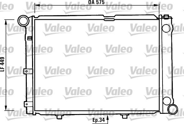 Valeo 730344 - Radiators, Motora dzesēšanas sistēma autodraugiem.lv