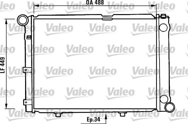 Valeo 730343 - Radiators, Motora dzesēšanas sistēma autodraugiem.lv
