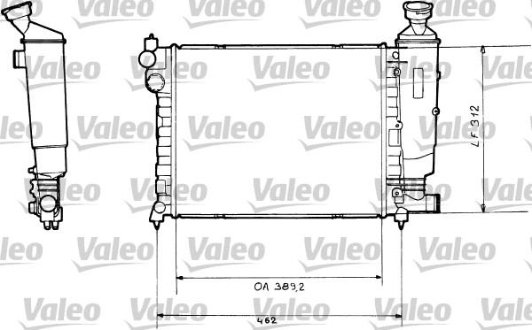 Valeo 730366 - Radiators, Motora dzesēšanas sistēma autodraugiem.lv