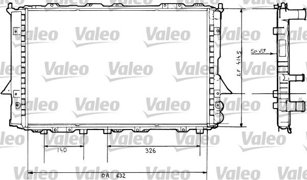 Valeo 730360 - Radiators, Motora dzesēšanas sistēma autodraugiem.lv