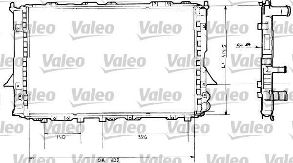 Valeo 730362 - Radiators, Motora dzesēšanas sistēma autodraugiem.lv