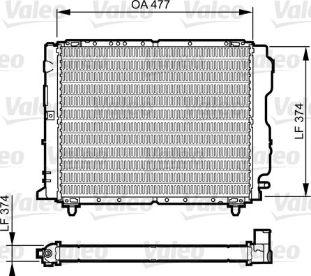 Valeo 730319 - Radiators, Motora dzesēšanas sistēma autodraugiem.lv