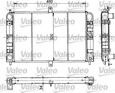 Valeo 730317 - Radiators, Motora dzesēšanas sistēma autodraugiem.lv