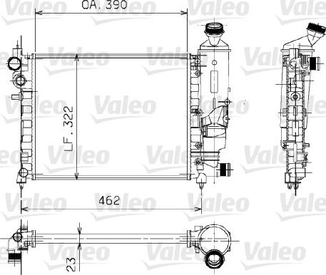 Valeo 730372 - Radiators, Motora dzesēšanas sistēma autodraugiem.lv