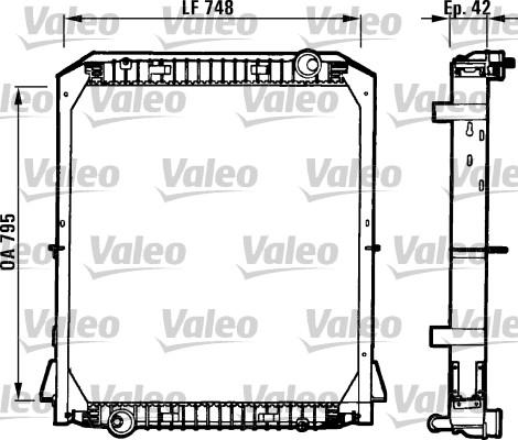 Valeo 730258 - Radiators, Motora dzesēšanas sistēma autodraugiem.lv