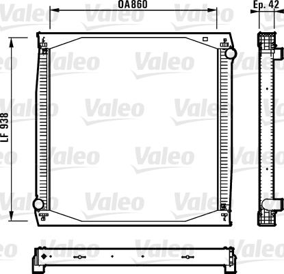 Valeo 730260 - Radiators, Motora dzesēšanas sistēma autodraugiem.lv