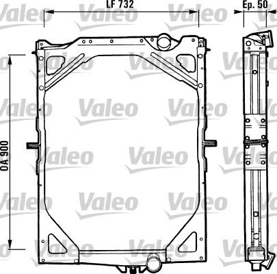 Valeo 730222 - Radiators, Motora dzesēšanas sistēma autodraugiem.lv