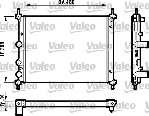 Valeo 731981 - Radiators, Motora dzesēšanas sistēma autodraugiem.lv