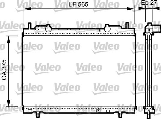 Valeo 731973 - Radiators, Motora dzesēšanas sistēma autodraugiem.lv